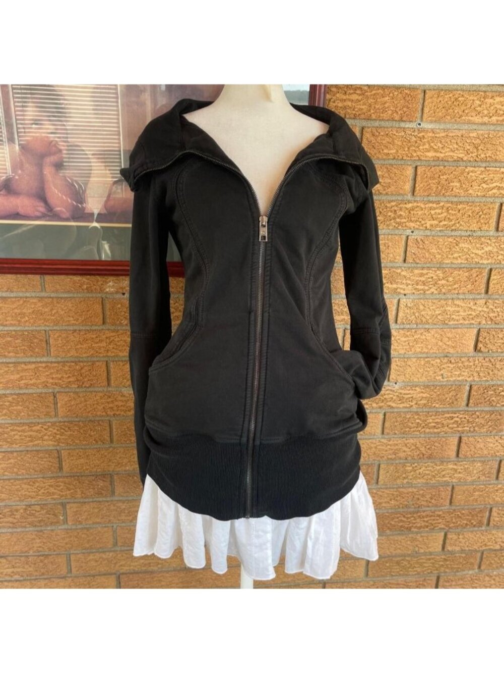 Black Lululemon zip up hoodie